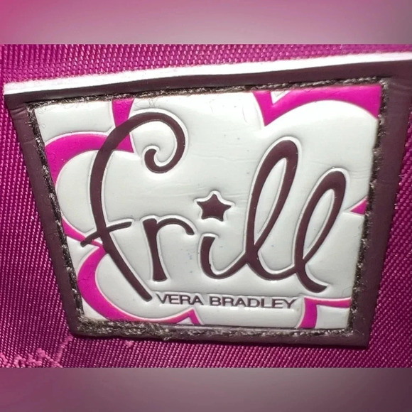 RETIRED: Vera Bradley | Ladies Concert Crossbody Plum Petals Frill handbag. - Picture 14 of 16